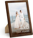HAUS AND HUES 4x6 Walnut Oak Frame - Wooden Poster Display, Rustic