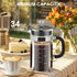 French Press Coffee Maker, 34oz 304 Stainless Steel with 2 Filters, Heat Resistant Borosilicate Glass, BPA Free