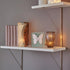Pavilion Gift Company A Mother's Love Glass Cylinder Candle Holder, 6", Brown, Beige
