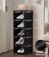 XXXAXXX 6-Tier 9.84" Closet Narrow Shoe Rack, Vertical Small Space Shoe Organizer, Compact Slim Shoe Shelf