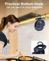 SWEETFULL USB Desk Fan, Small Quiet 3 Speeds Mini Portable Fan, 5 Inch 360° Rotation for Office Desktop (Blue)