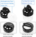 30 Pack 4 oz Foraineam Clear Plastic Jars Mini Seasoning Bottles Spice Jars with Black Flip Cap to Pour Or Shaker