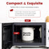 Microwave Bacon Cooker with Lid and Bonus Tongs - SOLIGT Ceramic Splatter-Proof Design Easy Faster Bacon Maker for