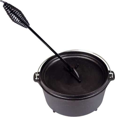Camp Dutch Oven Lid Lifter Black 9 MM Bar Stock for Lifting and Carrying Dutch Ovens by Crucible Cookware
