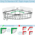 2 Pack Shower Shelf for inside Shower, Shower Shelf Corner, Shower Corner Caddy, Adhesive Shower Caddy, Shower Wall