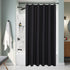 Biscaynebay Extra Long Fabric Shower Curtain Liner, 72 Inch Width by 84 Inch Length, Black
