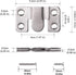 LIKERAINY Heavy Duty Large Metal Flush Mount Brackets Sectional Interlocking Connector for Sofa Furniture Photo Frame Mirror Panel Connecting Concealed Hanger Z Clips 20 Pairs