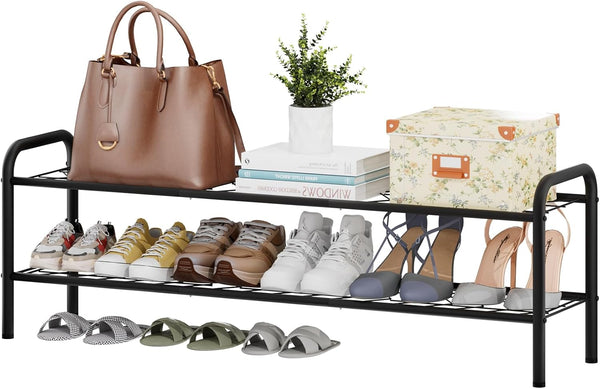 viewcare 2-Tier Shoe Rack for Closet, Extra Long Shoe Rack for Entryway