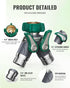 2 3/4'' 100% (1 Pack) RAINPOINT Garden Hose Splitter Way Heavy Duty, Connector Water Hose Bib Y Spigot Splitter