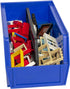 30230 10.5 5.5 5"H, 12-Pack Akro-Mils AkroBins Plastic Storage Bins, Space-Saving Stackable Bins for Garage, Pantry