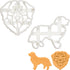 Set of 2 Bernese Mountain Dog Cookie Cutters, Face and Silhouette Designs, 2 Pieces - Bakerlogy