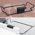 Large Stainless Steel Trash Bag Holder for Kitchen Cabinets Doors and Cupboards, Black