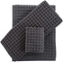 YiLUOMO Grey Waffle Towels Sets 100% Cotton Highly Absorbent Quick Dry Towels