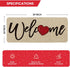 24x59 Inch Artoid Mode Welcome Love Heart Valentine's Day Doormat, Home Decor Low-Profile Runner Rug Door Mat