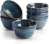 Peohud 6 Pack Small Dessert Bowls, 8 Ounce Porcelain Pinch Bowl Ramekins for Dessert, Pudding, Soup, Dipping Sauce