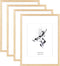 Yaetm 12x16 Picture Frame with Mat for 8.5x11 Set of 4, Natural
