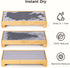 3-in-1 Sink Caddy, Instant Dry Sink Organizer, Fast Drying Diatomaceous Earth Stone Kitchen Sponge Holder for Countertop