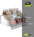 Smart Design 3-Tier Spice Rack, Steel Metal Wire, Rust Resistant, 10.25 x 4.25 Inch - Charcoal Gray