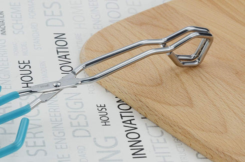 Kitchen Scissor Tongs, 11-Inch Heavy Duty Stainless Steel Cooking Tongs