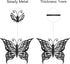 CREATCABIN Butterfly Metal Wall Art Decor, Black Iron Hanging Ornament, Wall Sculpture Gift for Home Office