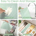 Countertop Silicone Pastry Mat, Non Slip Dough Mat with Measurements and Raised Edges, Food Grade Silicone Baking Mat
