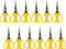 Zenport ZS109B Ergonomic Bent Handle Deluxe Bud Trimming Scissors, 6.5-Inch, Yellow