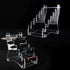 WANLIAN Knife Rack, 6 Tier Acrylic Countertop Knife Display Rack for Knife Storage and Display (Transparent)