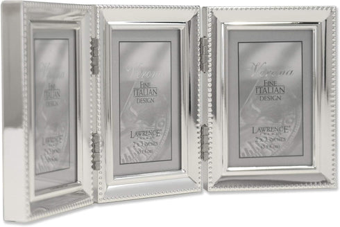 Lawrence Frames 11623T Metals Frame, 8.35"L x 3.66"W Triple, Silver