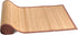 BambooMN Natural Slat Bamboo Table Runner with Fabric Border, Home Decor -