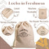 3-Pack 12"x15" Linen Bread Bags for Homemade Bread Reusable Bread Storage Bags with Inner Lining Sourdough Bread Bags