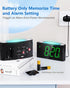 Digital Alarm Clock for Bedroom, 7 Color Night Light, USB Charger, Large Number Screen & Dimmer