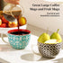 24oz Set 4, DOWAN Mosaian Soup Mugs, Large Coffee Mugs of Soup Mugs With Handles, Ceramic Mugs