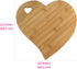 Heart Shaped Charcuterie Board, Unique Wooden Cutting Board for Meat and Cheese Platter (Bamboo)