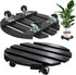 2 Pack Plant Caddy with Wheels 13'' Rolling Plant Stand Indoor Outdoor,