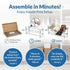 2-Tier Closet Closet, Long Shoe Rack for & Bedroom, Easy To Assemble Wide Sturdy Metal Shoe Storage Shelf, Free