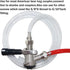 2PCS Keg Coupler Barb Connector, Stainless Steel 304 Beer Kegerator Sankey Couplers, Hex Nut 5/8"G Thread