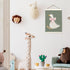 12x16 inch, LKETW Silly Goose Wall Art Poster Hanger Frame Goose Decor, Goose Gifts, Cute Goose Wall Art for Room, Bow