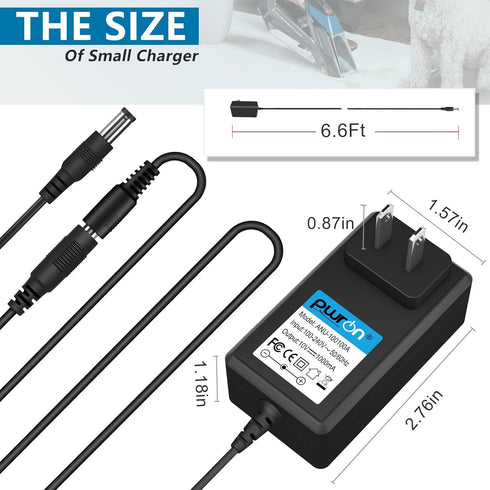 PwrON 10V Power Cord for Bissell Pet Stain Eraser Cordless Handheld Portable Cleaner Vacuum 1611736 Bissell Charger