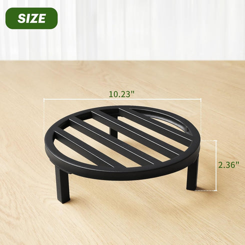 bozopion 3 Pack 10.23 Inch Outdoor,240 LBS 5-12 Inch Metal Plant Stands Capacity,Single Plant Stand Indoor