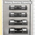 Magnetic Spice Rack for Refrigerator, 4 Pack Magnetic Shelf with Moveable 8 Hooks, Kitchen Organization
