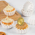 Caperci Heavy Duty White Mini Cupcake Liners 200 Counts - Grease-Resistant Paper Muffin Baking Cups, Odorless, No Muffin Pan Needed, Easily Peels (White) by Caperci