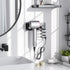 Tindbea Hair Dryer Holder + Curling Iron Holder, Matte Black Wall Mount Organizer for Bathroom
