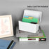 BTSKY 1 Pack 4 x 6 inch Index Card Box - Plastic Storage Organizer for Recipes, Note Cards, Flashcards, White (Not