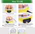 7-Egg 360 Mini Egg Incubator with View, Educational Hatching Kit for Kids, Classrooms & Families, Automatic Temperature