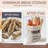 Bread Bags for Homemade Bread, Linen Bread Bag Storage, Reusable Sourdough Bread Bags with Plastic Liner, Drawstring