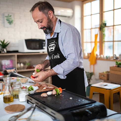 Funny Aprons for Men, Chef Cooking Apron, Gifts for Husband, Birthday Gift, Father's Day Gifts, Grilling Aprons