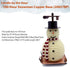Candle by the Hour 100-Hour Snowman Candle, Eco-friendly Natural Beeswax, Copper Base