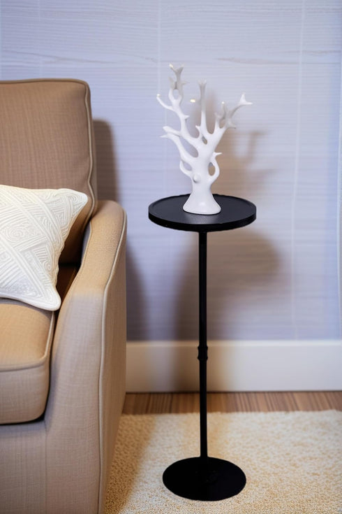 Tall Side Table, Small Round Side Tables, Drink Stand Pedestal Side Table, Accent Martini Coffee Tables, Corner Sofa