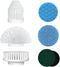 Replaceable Brush Heads Set for Model ECB 881, 7 Pcs, Kecoreay Power Shower Scrubber Replacement Heads