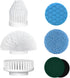 Replaceable Brush Heads Set for Model ECB 881, 7 Pcs, Kecoreay Power Shower Scrubber Replacement Heads